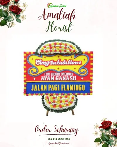 Bunga Papan Congratulation di Karang Jaya